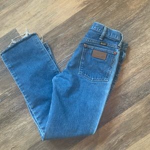 Wrangler cropped cowboy cut jeans
